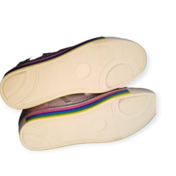 Retro Metallic Silver High top Sneakers Runners Women's 8 - Picture 5 of 9